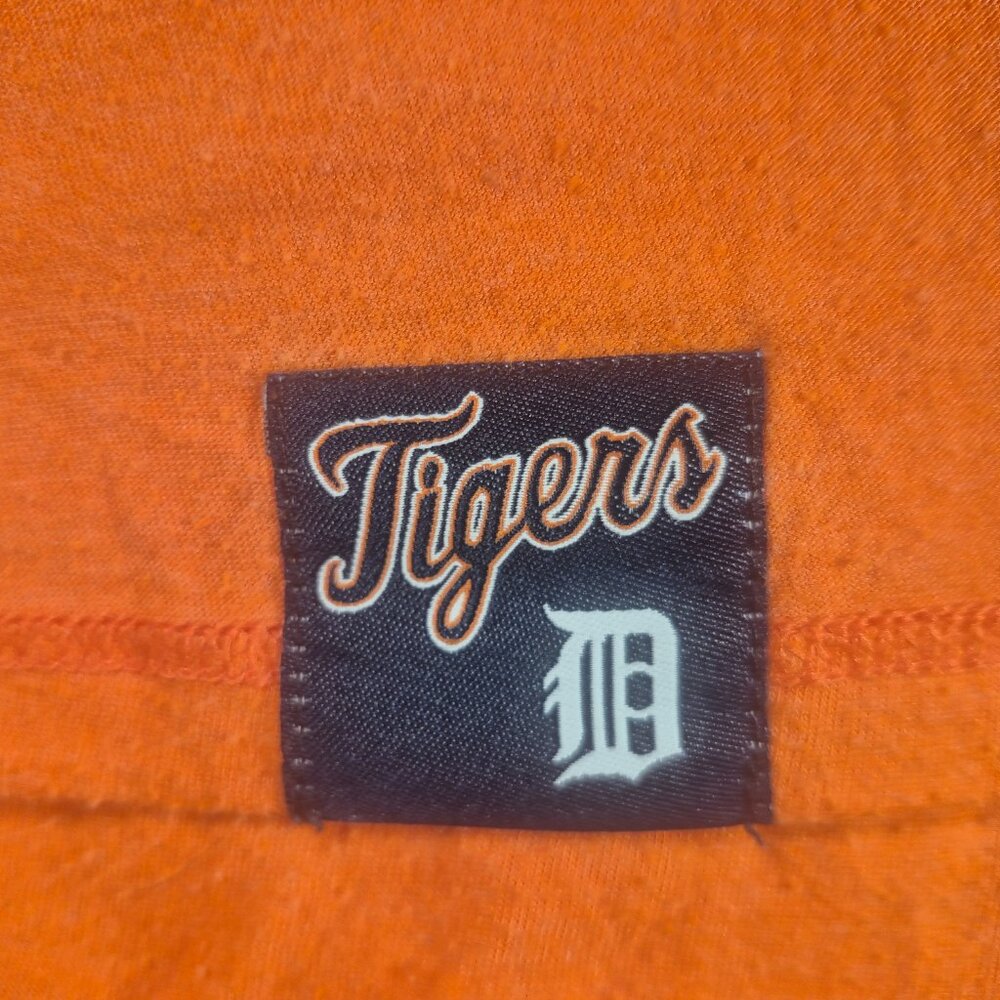 Nike Detroit Tigers T Shirt Mens Baseball Club Large Orange Athletic Cut Tee - Picture 7 of 8